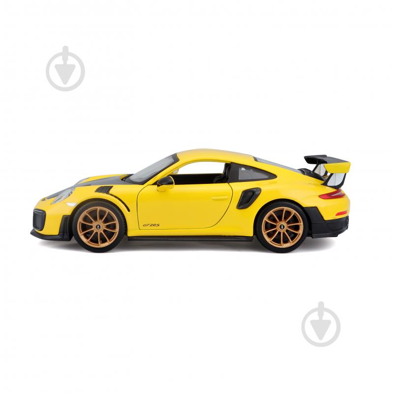 Машинка Maisto 1:24 игрушечная Porsche 911 GT2 RS 31523 yellow - фото 3