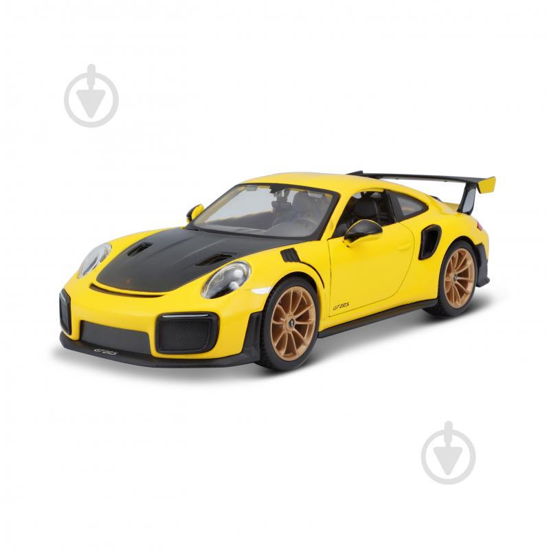 Машинка Maisto 1:24 игрушечная Porsche 911 GT2 RS 31523 yellow - фото 2