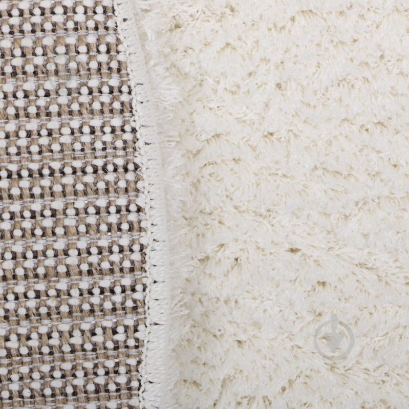 Килим Ozkaplan Karpet GOLD SHAGGY O white 150х220 см - фото 2