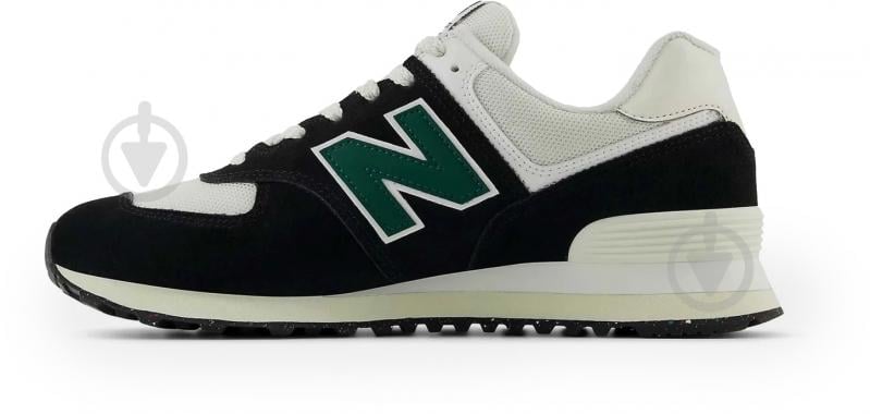 Кросівки чоловічі демісезонні New Balance 574 U574RBG р.44,5 чорні із білим - фото 2