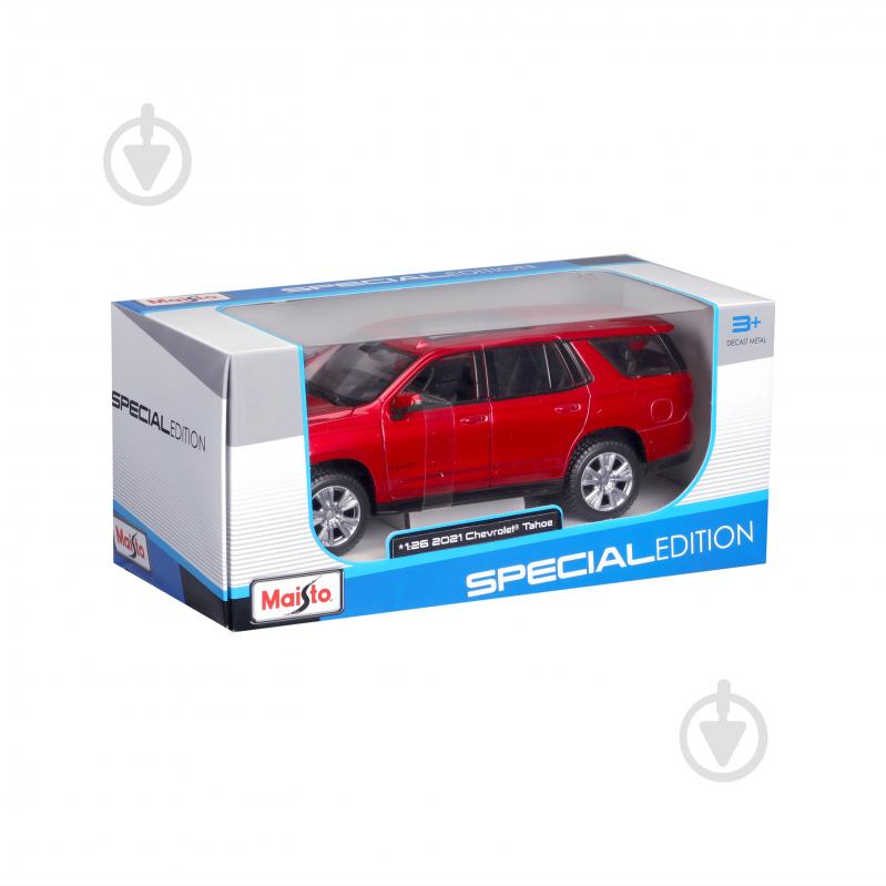 Машинка Maisto 1:24 іграшкова 2021 Chevy Tahoe 31533 red - фото 14