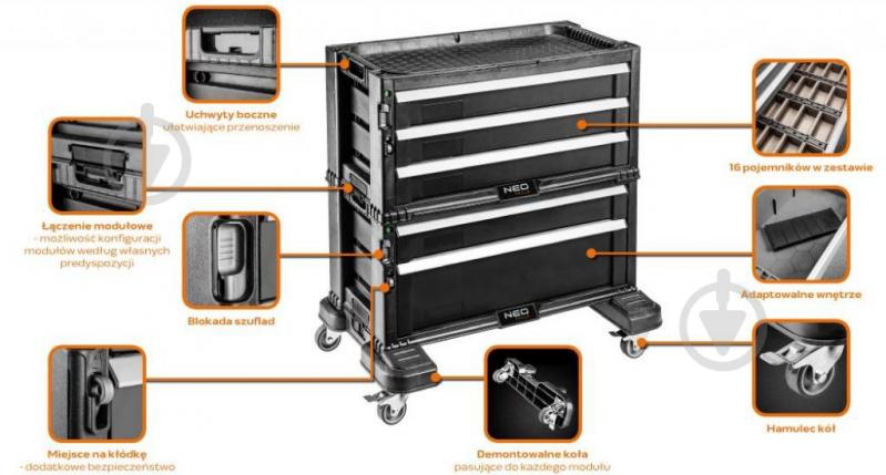 Тележка для ручного инструмента NEO tools 84-226 - фото 2 Тележка для ручного инструмента NEO tools 84-226 - фото 2
