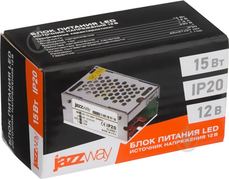 Блок живлення JAZZway 12 В 15 Вт IP20 3329358 - фото 6