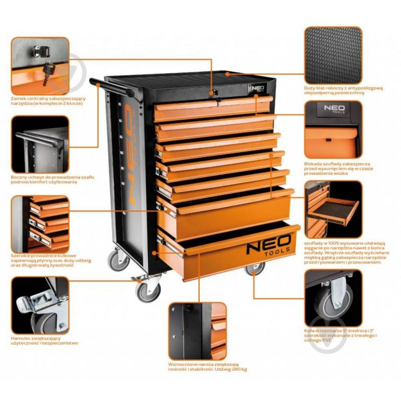 Візок для ручного інструменту NEO tools 84-221 - фото 3