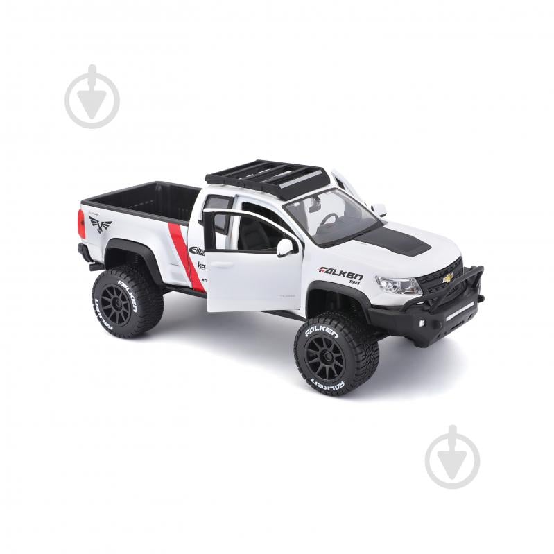 Машинка Maisto 1:24 игрушечная Chevrolet Colorado ZR2 32534 white - фото 2