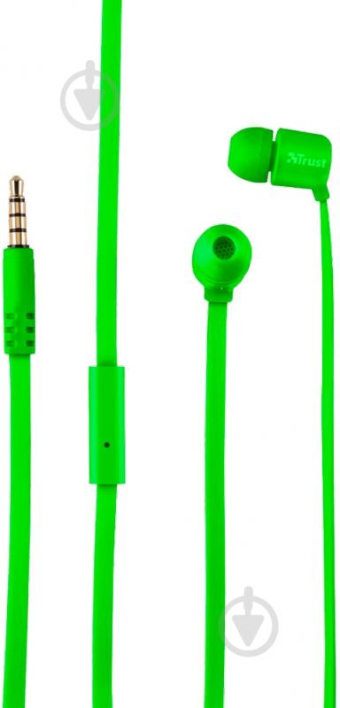 Навушники Trust Duga Full Mic Neon Green (22108) - фото 1
