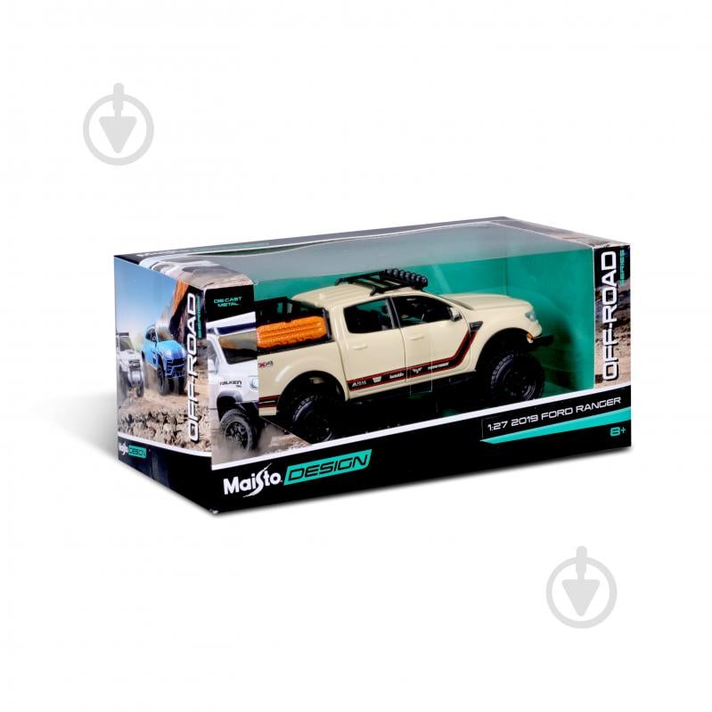 Машинка Maisto 1:24 іграшкова 2019 Ford Ranger 32540 Sand - фото 8