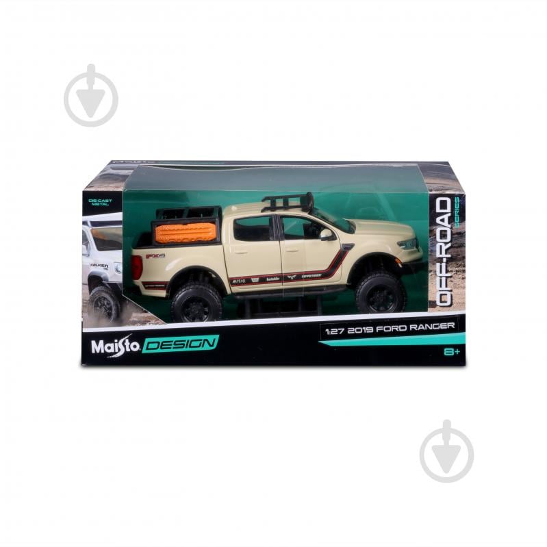 Машинка Maisto 1:24 іграшкова 2019 Ford Ranger 32540 Sand - фото 9