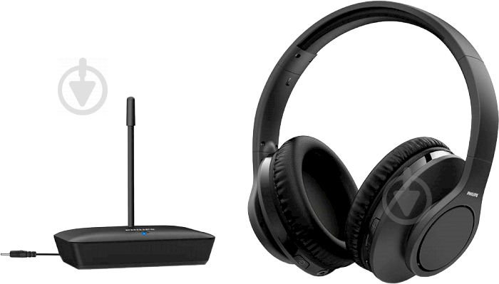 Навушники Philips TAH6005 Over-Ear Wireless for TV black (TAH6005BK/10) - фото 5