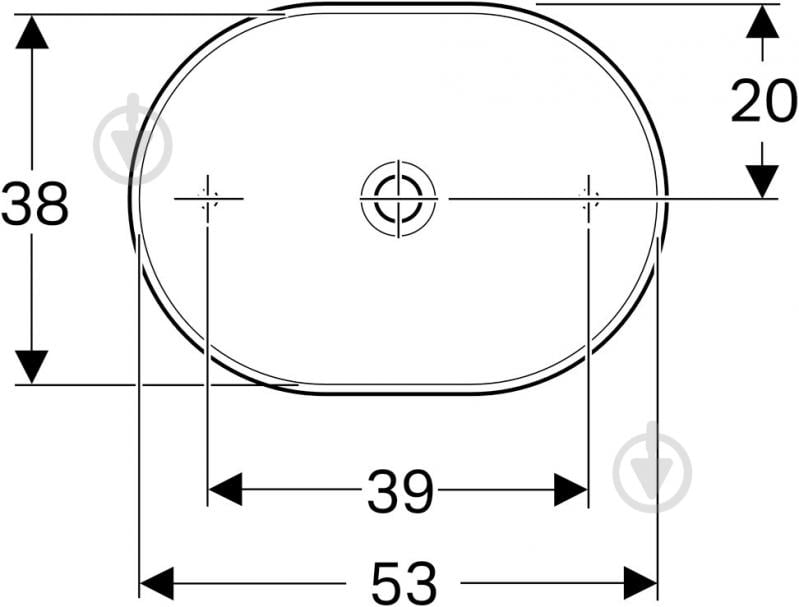 Умывальник Geberit VariForm 55 500.774.01.2 - фото 2