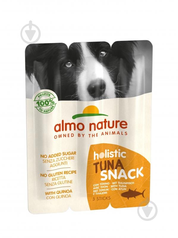 Ласощі Almo Nature Holistic Snack 3 шт 30 г тунець - фото 1