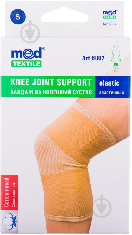 Бандаж на колінний суглоб Медтекстиль 6002 еластичний MEDTEXTILE р. L бежевий - фото 1 Бандаж на колінний суглоб Медтекстиль 6002 еластичний MEDTEXTILE р. L бежевий - фото 1