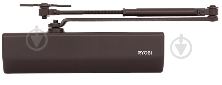 Доводчик дверной RYOBI D-2055V BC UNIV с ветровым тормозом коричневый 100 кг - фото 1