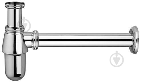 Сифон Ghidini латунный хромированный для умывальника (под автопробку) O32 х 1 1/4" - фото 1