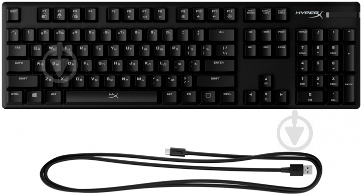 Клавіатура ігрова HyperX Alloy Origins USB HyperX (HX-KB6BLX-RU) black - фото 5