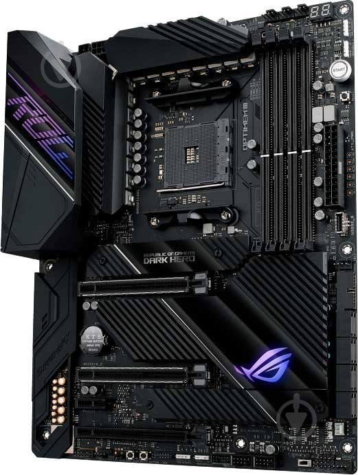 Материнська плата Asus CROSSHAIR VIII DARK HERO (Socket AM4, AMD X570, ATX) - фото 3