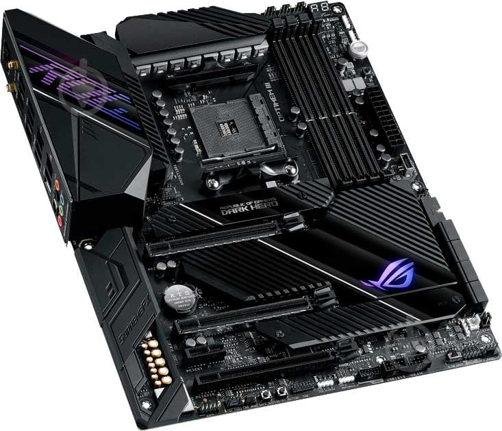 Материнская плата Asus CROSSHAIR VIII DARK HERO (Socket AM4, AMD X570, ATX) - фото 4