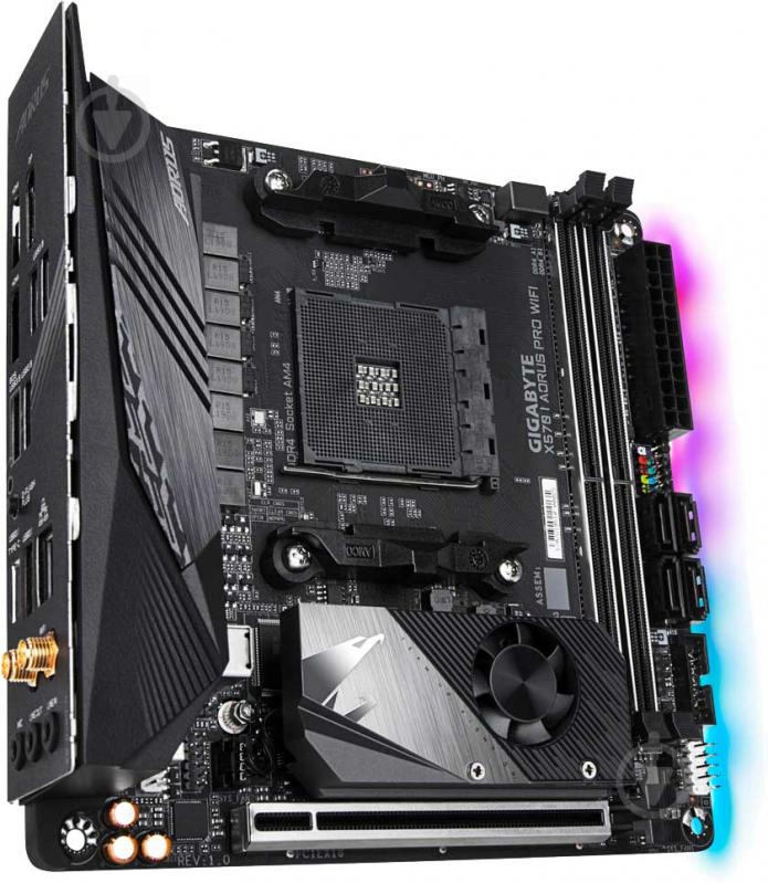 Материнська плата Gigabyte X570I AORUS PRO WIFI (Socket AM4, AMD X570, mini ITX) - фото 4