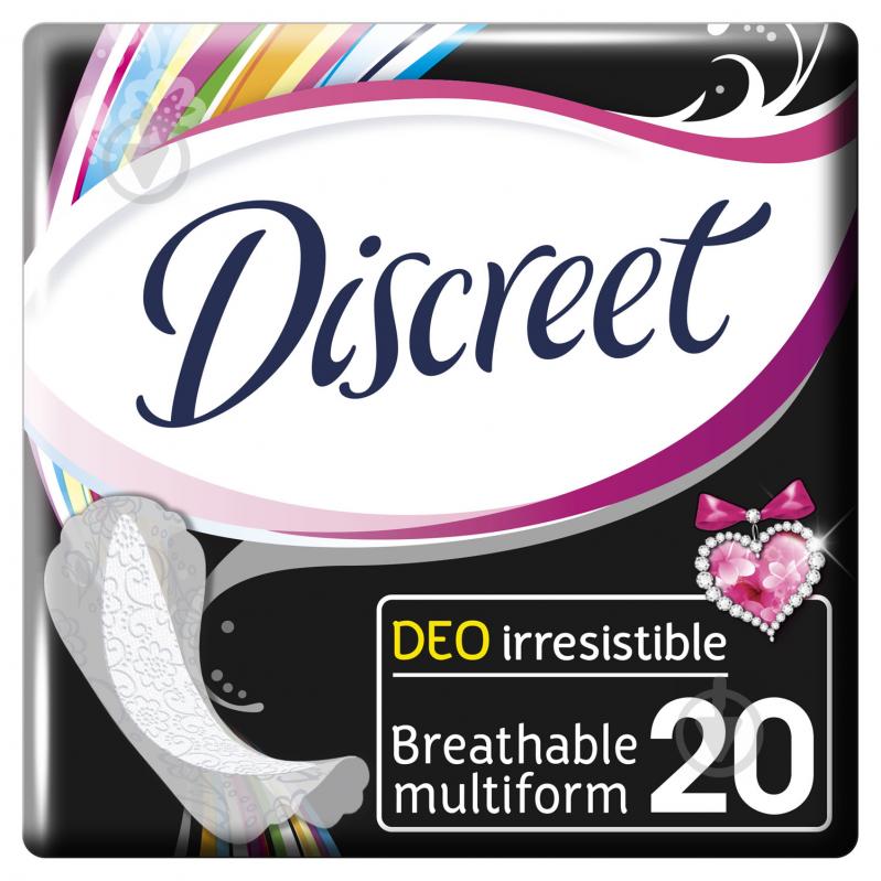 Прокладки щоденні Discreet Deo Irresistible multiform normal 20 шт. - фото 1