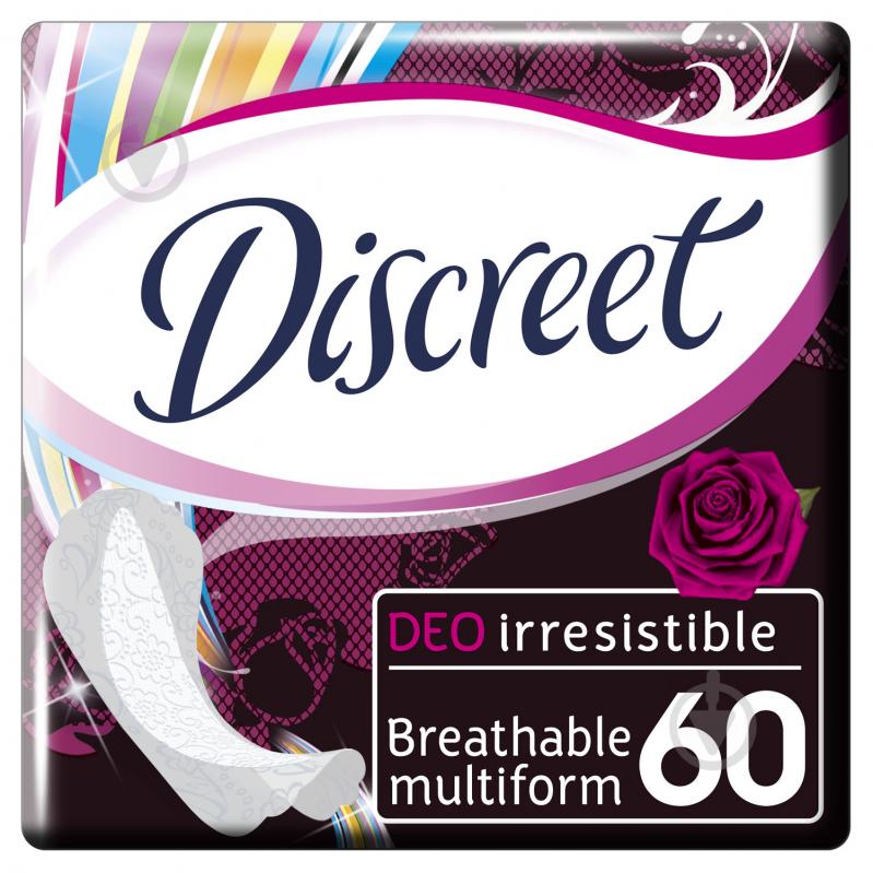 Прокладки щоденні Discreet Deo Irresistible multiform normal 60 шт. - фото 1