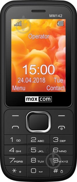 Мобильный телефон Maxcom MM142 black - фото 1