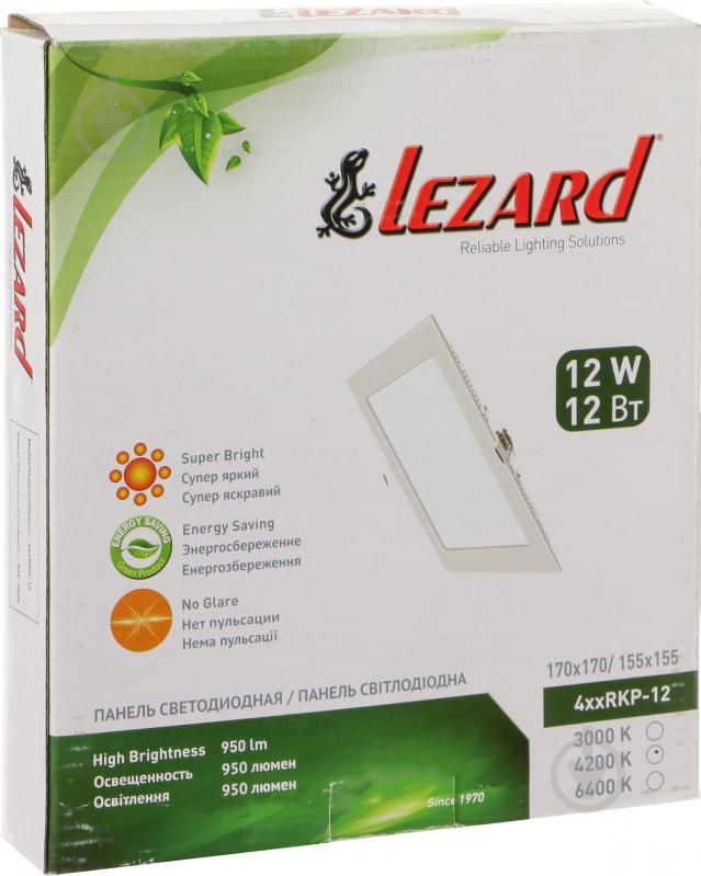 Світильник вбудовуваний (Downlight) Lezard 12 Вт 4200 К білий 442RKP-12 - фото 4