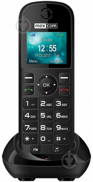 Мобільний телефон Maxcom MM35D black - фото 1