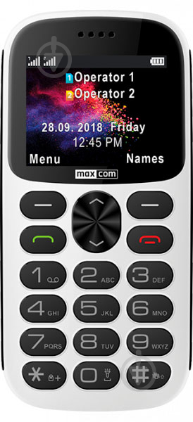 Мобильный телефон Maxcom MM471 white - фото 2