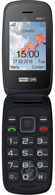 Мобільний телефон Maxcom MM817 black - фото 2