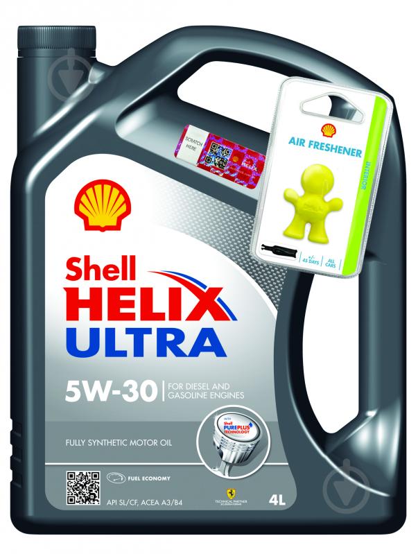 Моторное масло SHELL Helix Ultra 5W-30 4 л (ТОВ-У513074) - фото 1