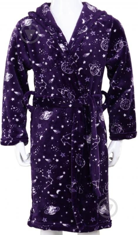 Халат для хлопчиків HW Космос р.146-152 темно-синій із білим 0341 - фото 1 Халат для хлопчиків HW Космос р.146-152 темно-синій із білим 0341 - фото 1