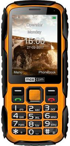 Мобильный телефон Maxcom MM920 black/yellow - фото 1