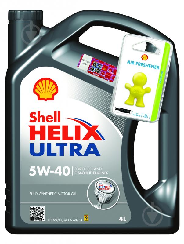 Моторное масло SHELL Helix Ultra 5W-40 4 л (ТОВ-У513076) - фото 1