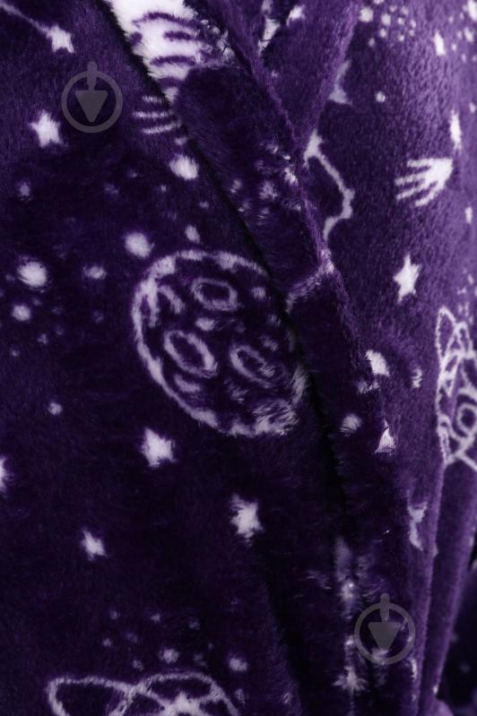 Халат для мальчиков HW Космос р.164-170 темно-синий с белым 0341 - фото 3