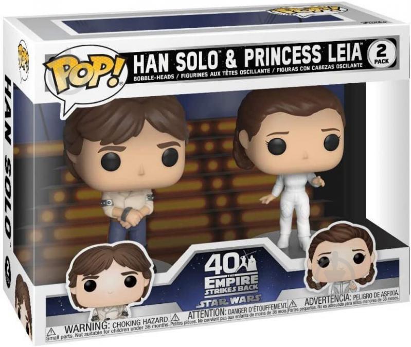 Фигурка Funko POP! Star Wars 2PK Han & Leia (FUN2549482) - фото 4