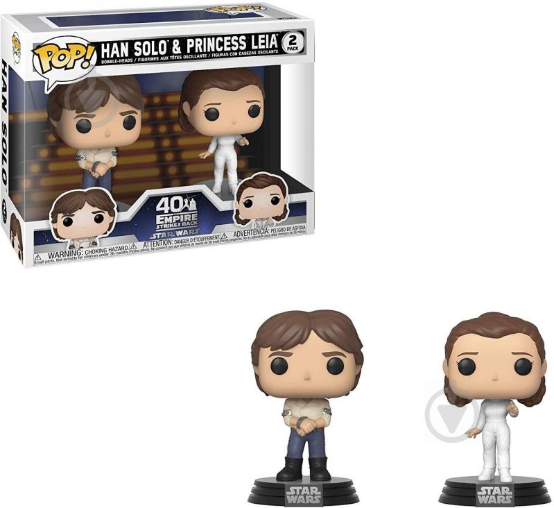 Фигурка Funko POP! Star Wars 2PK Han & Leia (FUN2549482) - фото 3