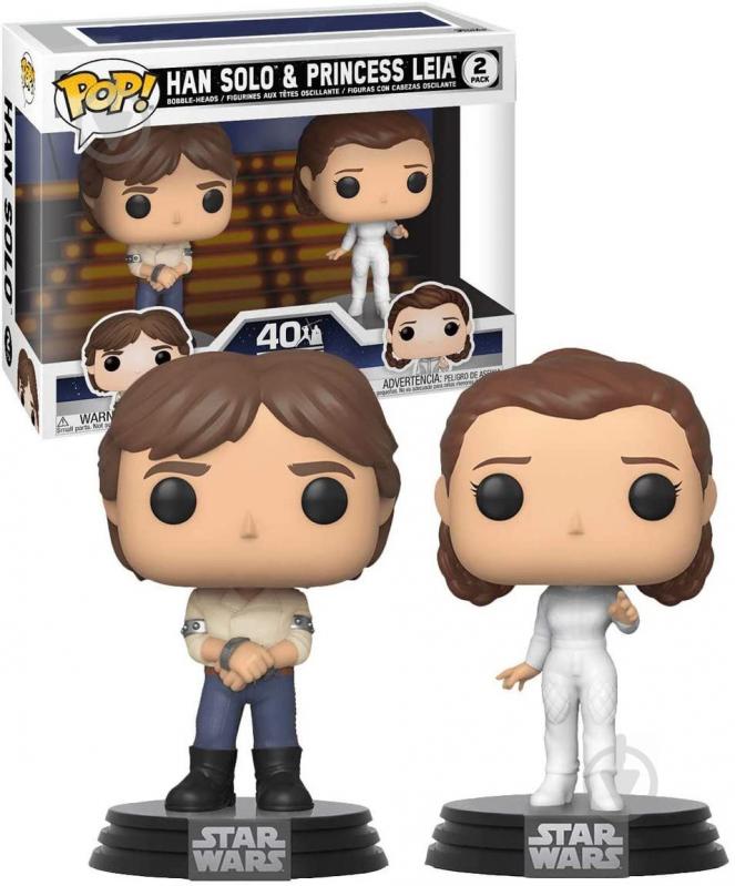 Фигурка Funko POP! Star Wars 2PK Han & Leia (FUN2549482) - фото 2