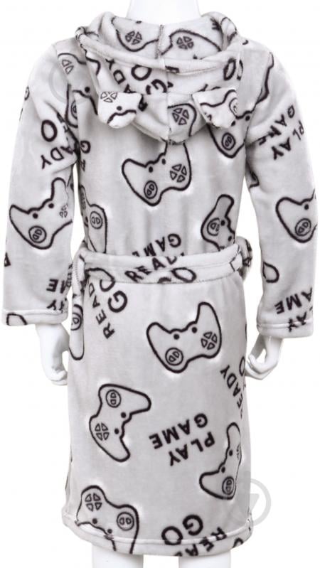 Халат для хлопчиків HW Game р.158-164 сірий 0342 - фото 5