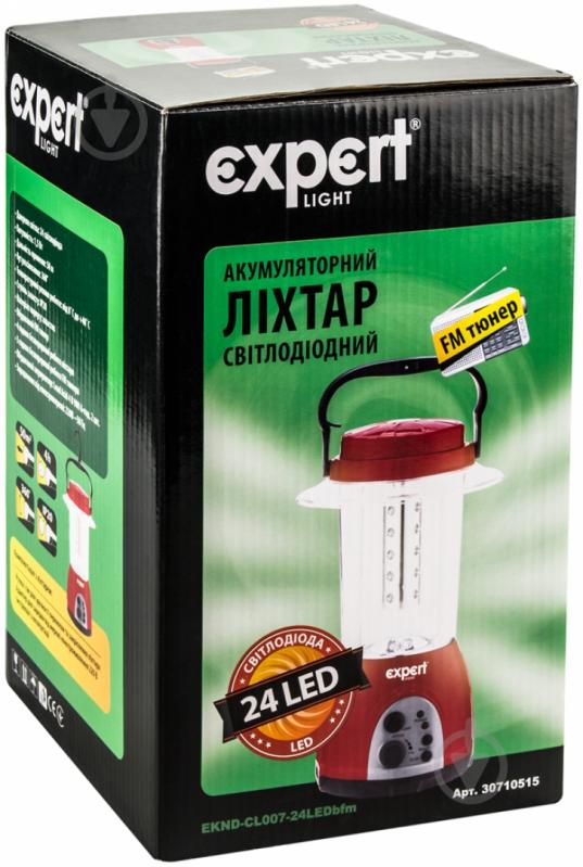 Ліхтар Expert Expert light EKND-CL007-24LEDb червоний - фото 2