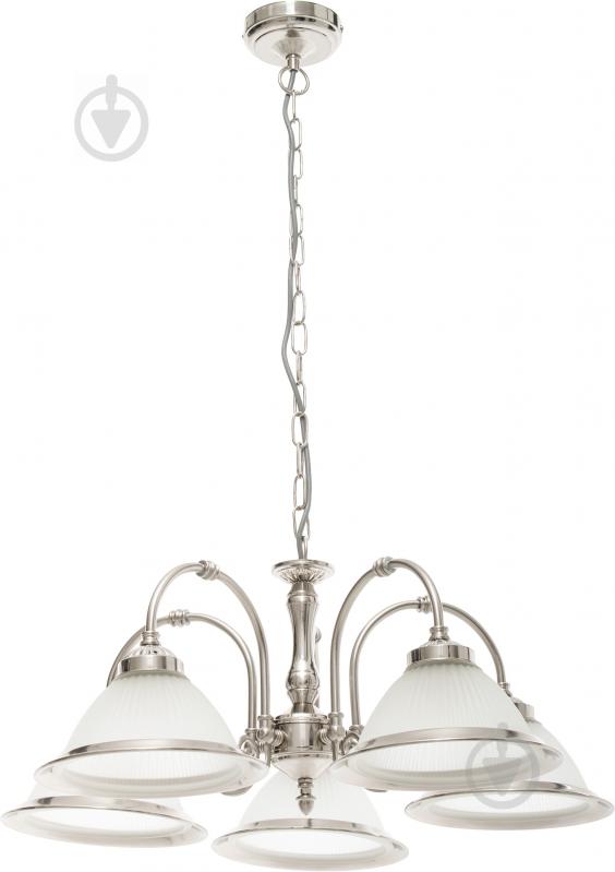 Люстра підвісна Arte Lamp American Diner 5xE27 матове срібло A9366LM-5SS - фото 1