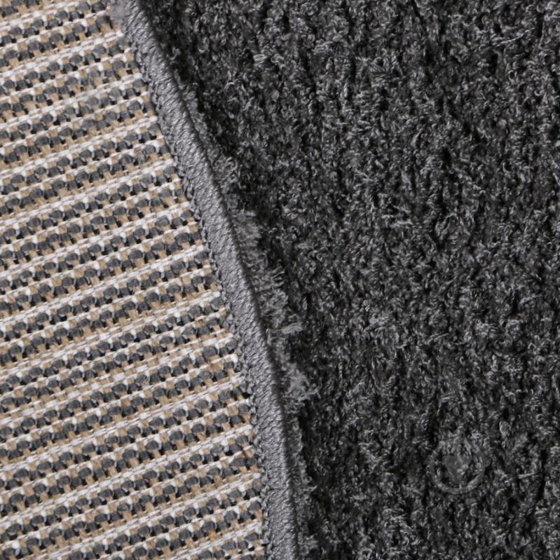 Килим Ozkaplan Karpet GOLD SHAGGY K dark grey 250х250 см - фото 2