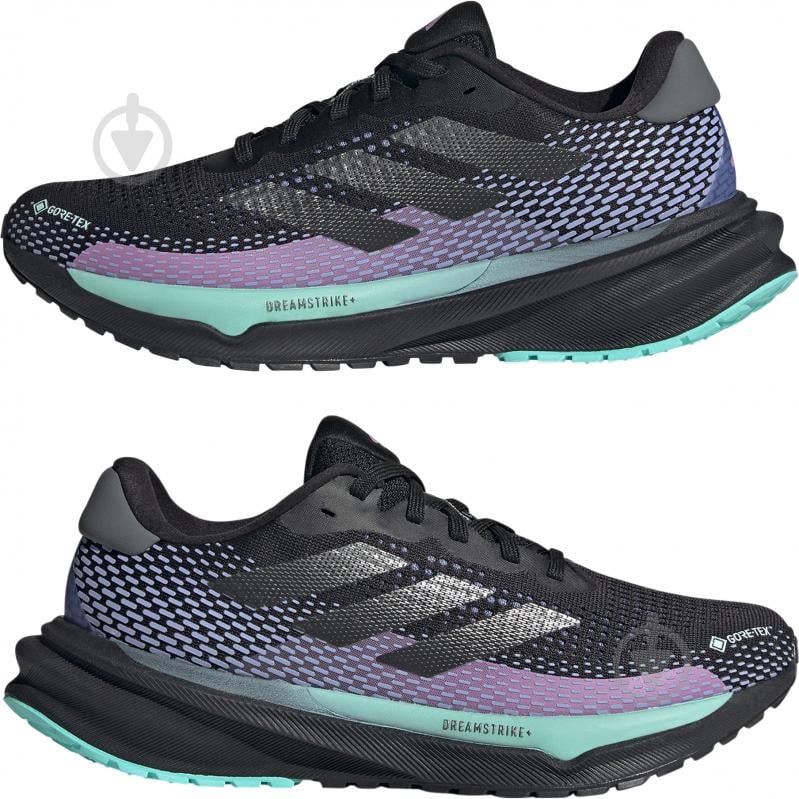 Кроссовки женские демисезонные Adidas SUPERNOVA W GTX ID6305 р.38 2/3 черные - фото 5