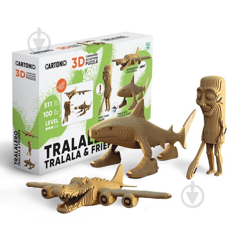 キャンクン　3本セット ᐉ Конструктор картонный Cartonic 3D Puzzle TRALALERO TRALALA