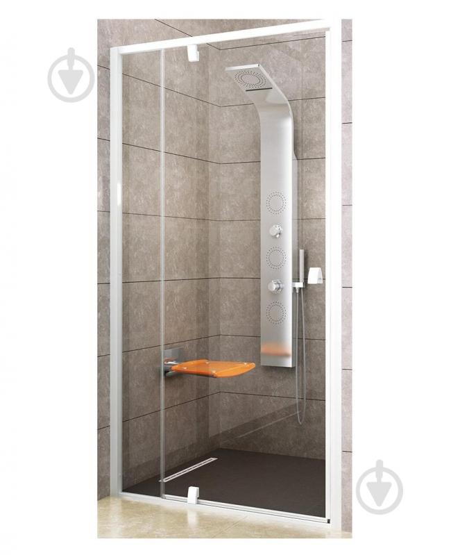 Душові двері Ravak PDOP2-100 білий/білий+Transparent - фото 1