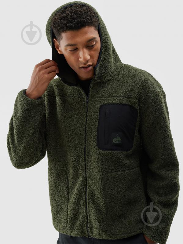 Джемпер 4F FLEECE M253 4FWAW24TFLEM253-43S р.2XL зелений - фото 1