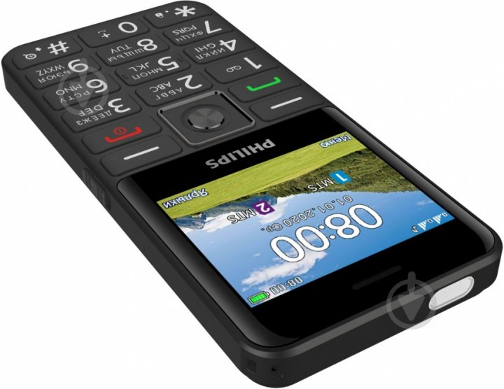 Мобільний телефон Philips Xenium E207 black - фото 4