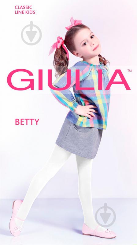 Колготки для девочек Giulia BETTY 80 biancoр.116 белый - фото 1