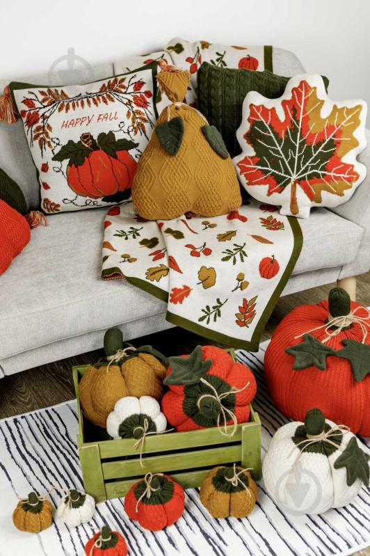 Подушка декоративна Happy Fall Гарбуз 45x45 см Прованс - фото 4