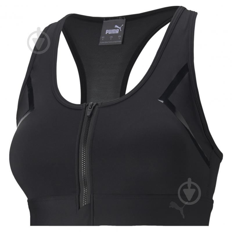 Бра Puma High Impact Front Zip Bra 52029501 р.S чорний - фото 2