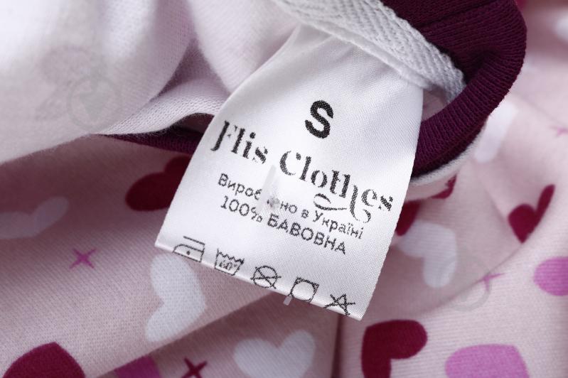 Костюм домашній жіночий Flis clothes Серденько р. XL рожевий із принтом - фото 6